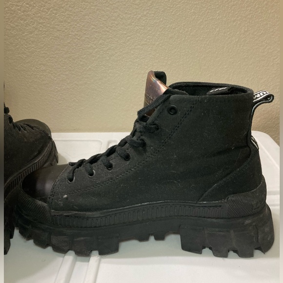 Palladium Black Women's Combat Boots - Picture 4 of 12